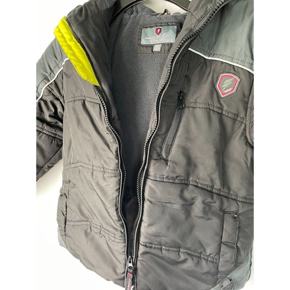 BOYS PROTECTION SYSTEM Kids hooded winter jacket, full zip, Small - Picture 5 of 7